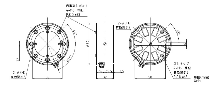 外形図：LFS80